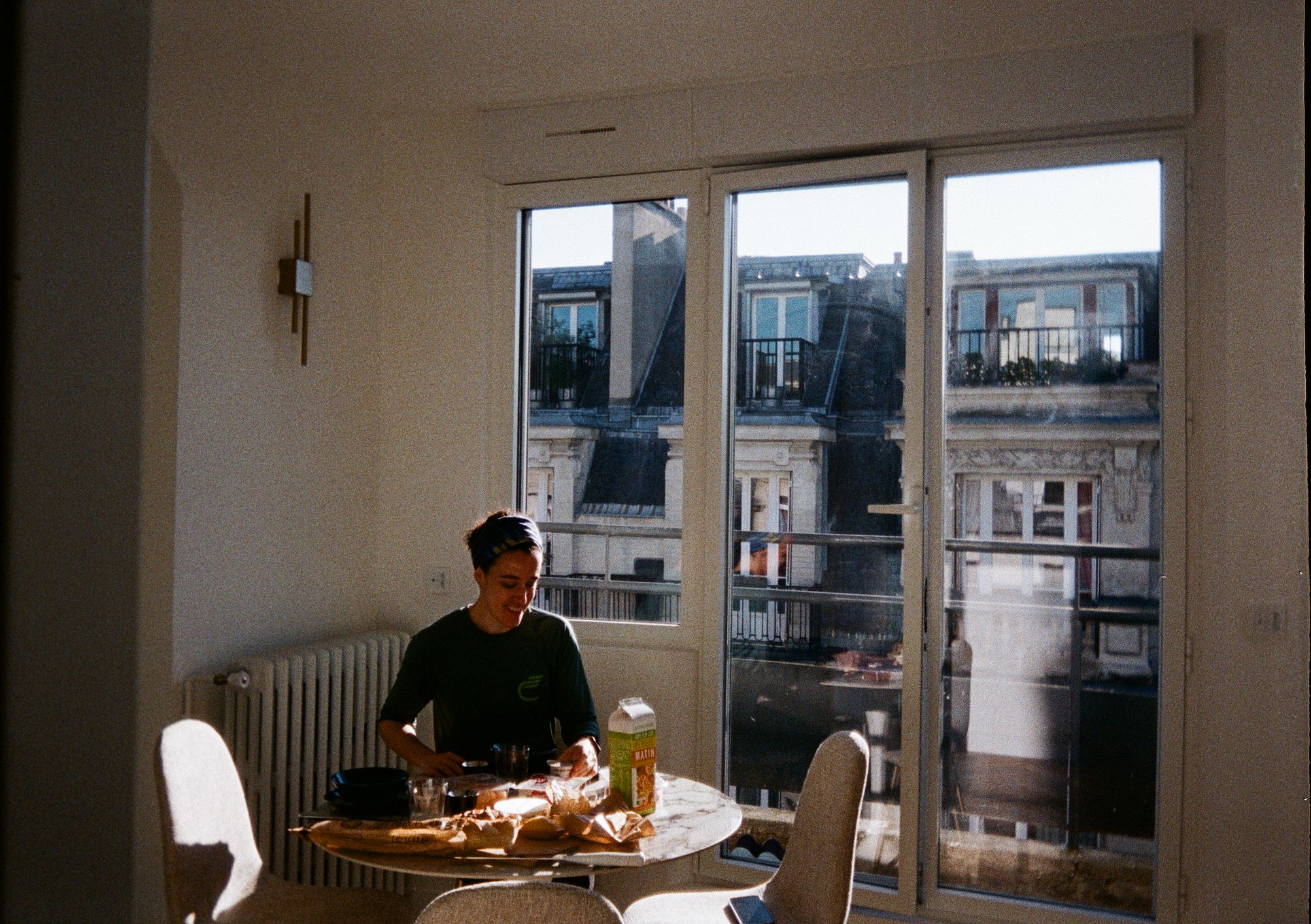 Primeira manhã em Paris, fotografia analógica
