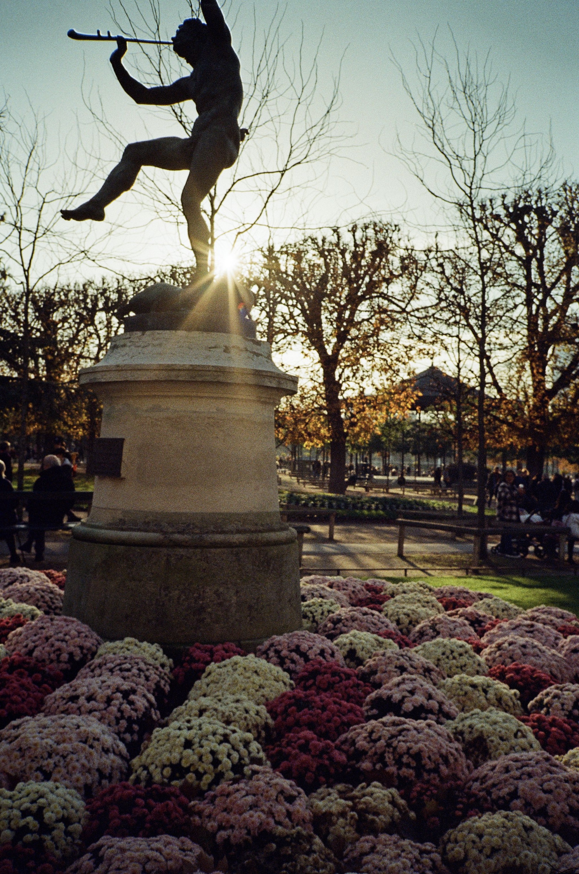 Jardim Tuileries, Paris, outono analógico